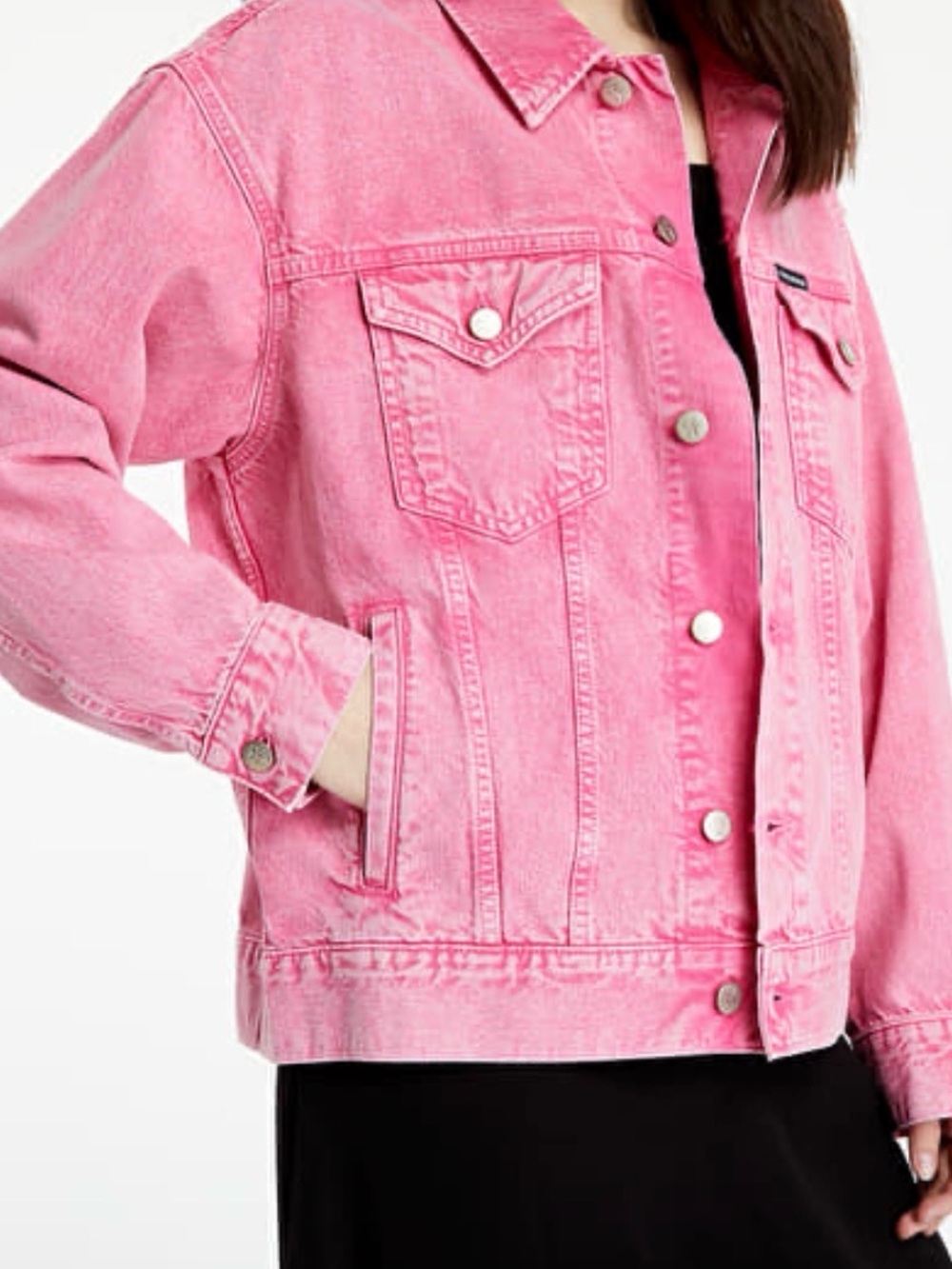 🌸PINK DENIM JACKET SIZE X-LARGE 🌸
